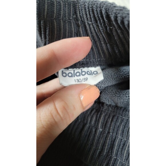 Balabala Kids Fleece-Lined Jogger Pants Size 130/59 (7–8Y) Charcoal Gray Warm - Picture 3 of 6
